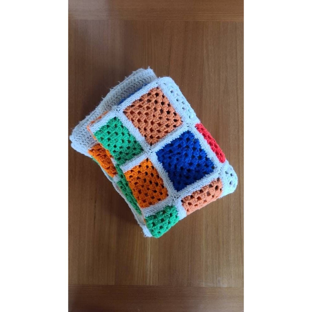 Rainbow Pattern Afghan Blanket